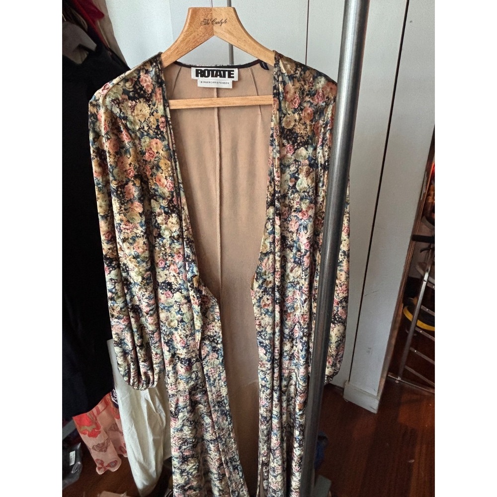 Rotate Birger Christensen floral duster cardigan 10 US
